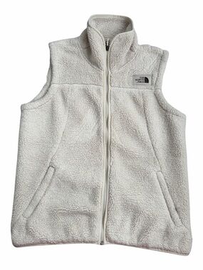 The North Face Cream Sherpa Fleece Vest
